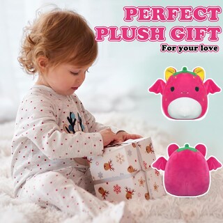 Foto 4 | Foto 4 | Almohada De Peluche Con Forma De Murciélago Rominvic, Color Fresa, 20 Cm - Venta Internacional.
