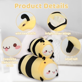 Foto 3 | Foto 3 | Cojín De Peluche Aixini, Bonito Gato Y Abeja, 20 Cm, Juguete De Peluche Kawaii Para Niños - Venta Internacional.