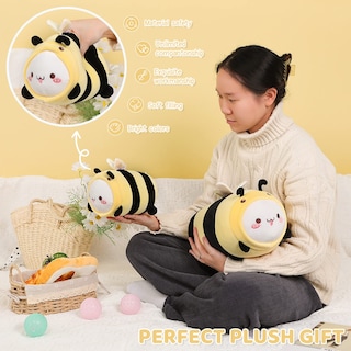 Foto 4 | Foto 4 | Cojín De Peluche Aixini, Bonito Gato Y Abeja, 20 Cm, Juguete De Peluche Kawaii Para Niños - Venta Internacional.