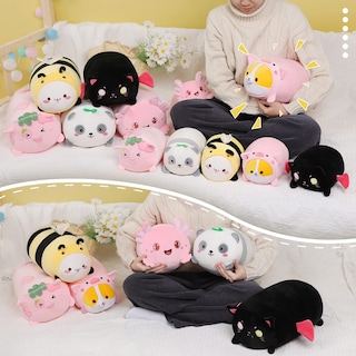Foto 5 | Foto 5 | Cojín De Peluche Aixini, Bonito Gato Y Abeja, 20 Cm, Juguete De Peluche Kawaii Para Niños - Venta Internacional.