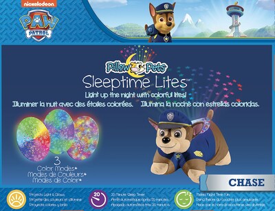 Foto 5 | Foto 5 | Almohada De Peluche Con Forma De Luz Nocturna Para Mascotas Paw Patrol Chase 11 - Venta Internacional.