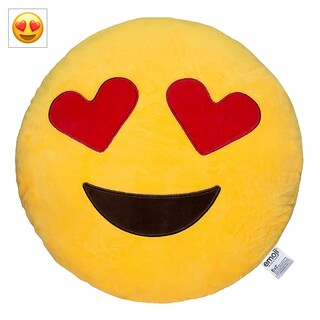 Foto 1 | Foto 1 | Cojín De Relleno Con Emoticonos Con Forma De Corazón, Ojos Y Cara, 32 Cm - Venta Internacional.