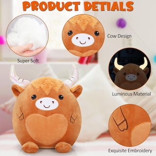 Foto 4 | Foto 4 | Almohada Plush Toys Con Forma De Vaca Y Mamá Con 3 Bebés, Peluche De 35 Cm - Venta Internacional.