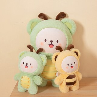 Foto 7 | Foto 7 | Almohada De Peluche Con Forma De Melocotón Y Abeja, 23 Cm, De Regalo Para Niños - Venta Internacional.