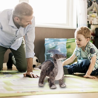 Foto 6 | Foto 6 | Juguete De Peluche Con Dinosaurolophus, Dinosaurolophus, 16 Pulgadas, Auluda, Gris - Venta Internacional.