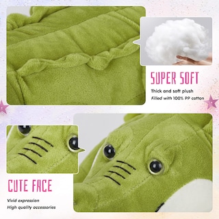 Foto 6 | Foto 6 | Almohada Con Forma De Animal De Peluche, Diseño De Cocodrilo Athoinsu Cute, 47 Cm - Venta Internacional.