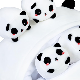 Foto 5 | Foto 5 | Peluche Snowolf Panda Mommy Con 4 Piezas Para Bebés Pequeños De 40 Cm - Venta Internacional.