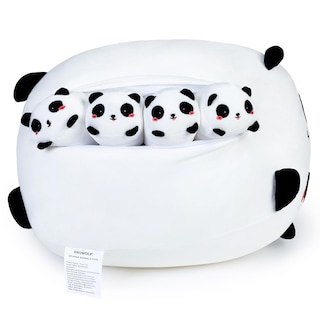 Foto 7 | Foto 7 | Peluche Snowolf Panda Mommy Con 4 Piezas Para Bebés Pequeños De 40 Cm - Venta Internacional.