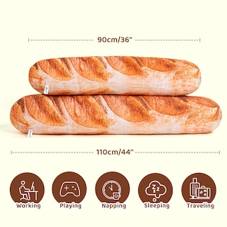 Foto 6 | Foto 6 | Almohada De Felpa Mewaii Con Simulación 3d, Pan, Pan, Mantequilla, Tostadas - Venta Internacional.