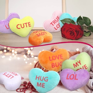 Foto 7 | Foto 7 | Decoración De Felpa Con Corazones De Conversación Para El Día De San Valentín, 16 Unidades - Venta Internacional.