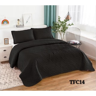 Foto 1 | Foto 1 | Funda De Cama Para Verano, 2 Plazas, Poliéster Negro - Venta Internacional.