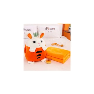 Foto 1 | Foto 1 | Almohadas Cálidas De Felpa Con Manta Con Forma De Zanahoria, 35 Cm De Altura Y 28 Cm De Ancho - Venta Internacional.