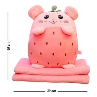 Foto 2 | Foto 2 | Almohadas Cálidas De Felpa Con Diseños De Mantas De Frutas, 35 Cm - Venta Internacional.