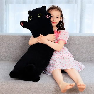 Foto 2 | Foto 2 | Juguete De Peluche Snowolf, Suave Y Largo, Con Forma De Gato Negro, 90 Cm, Para Regalo Para Niños - Venta Internacional.