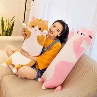 Foto 7 | Foto 7 | Muñeca De Peluche Con Forma De Gato Shangman, Adorable Gatito De Peluche Con Dibujos Animados, 150 Cm - Venta Internacional.