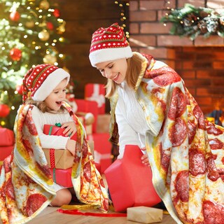 Foto 2 | Foto 2 | Manta Hdfk Para Pizza, Forro Polar, Realista, Para Comida, Divertido Regalo - Venta Internacional.