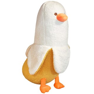 Foto 1 | Foto 1 | Almohada de Peluche con Forma de Melocotón Gato/Plátano y Pato 90 Cm color Blanco - Venta Internacional