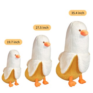 Foto 2 | Foto 2 | Almohada de Peluche con Forma de Melocotón Gato/Plátano y Pato 90 Cm color Blanco - Venta Internacional