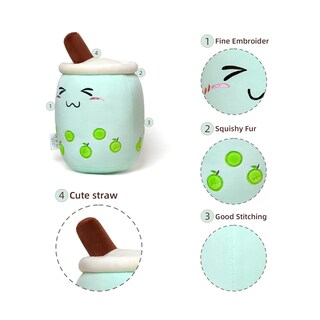 Foto 3 | Foto 3 | Peluche Niuniu Daddy Green Boba Bubble Tea 33 Cm Para Niños - Venta Internacional.