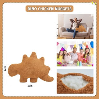 Foto 2 | Foto 2 | Peluche Tvvpgg Dino Nugget Dinosaur Chicken Para Niños - Venta Internacional.
