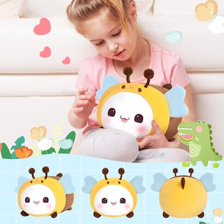 Foto 4 | Foto 4 | Cojín de felpa Mewaii con Forma de Gato y Abeja Kawaii de 20 cm - Venta Internacional