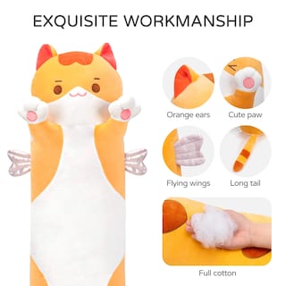 Foto 2 | Foto 2 | Almohada Corporal de Felpa Mewaii Long Cat De 50 cm - Venta Internacional