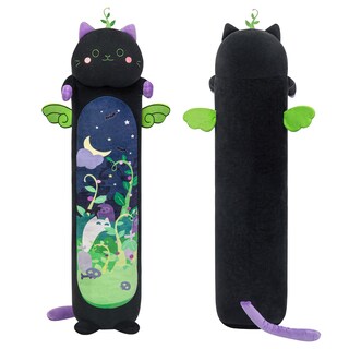 Foto 1 | Foto 1 | Almohada Corporal de Felpa Mewaii Long Cat Kawaii Negra 135 cm - Venta Internacional