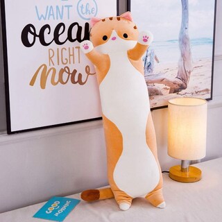 Foto 2 | Foto 2 | Muñeca De Peluche Con Forma De Gato Shangman, Adorable Gatito De Peluche Con Dibujos Animados, 130 Cm - Venta Internacional.