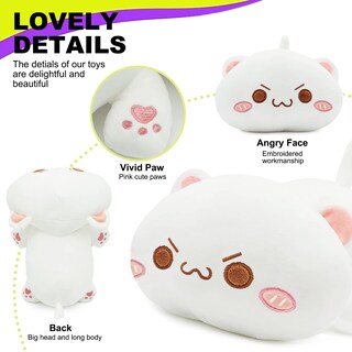 Foto 7 | Foto 7 | Almohada De Peluche Onsoyours Con Forma De Gato Y Gatito De Peluche, 33 Cm - Venta Internacional.