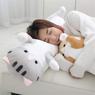 Foto 6 | Foto 6 | Muñeca De Peluche Con Forma De Gato Shangman, Adorable Gatito De Peluche Con Dibujos Animados, 70 Cm - Venta Internacional.