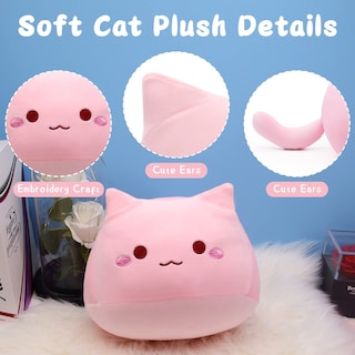 Foto 3 | Foto 3 | Almohada de Peluche iBccly con Forma de Gato Rosa - Venta Internacional