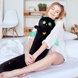Foto 3 | Foto 3 | Almohada Corporal de Felpa Mewaii Long Cat Kawaii Black Cat 135 cm - Venta Internacional