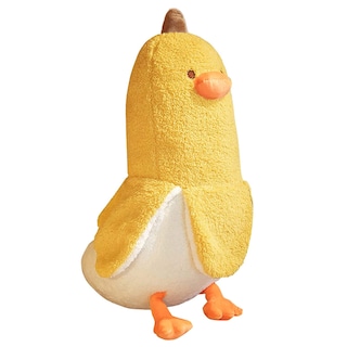 Foto 1 | Foto 1 | Almohada de Peluche Peach Cat con Forma de Plátano y Pato Amarillo 50 cm - Venta Internacional