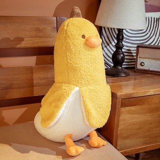 Foto 4 | Foto 4 | Almohada de Peluche Peach Cat con Forma de Plátano y Pato Amarillo 50 cm - Venta Internacional