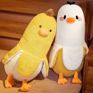 Foto 5 | Foto 5 | Almohada de Peluche Peach Cat de Plátano y Pato Blanco 50 cm - Venta Internacional