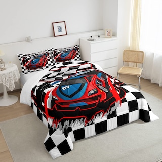 Foto 4 | Foto 4 | Set de Edredón Erosebridal Racing Car Down Tamaño Queen 3 Unidades - Venta Internacional
