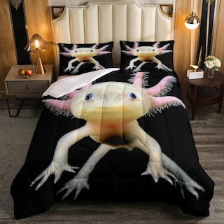 Foto 1 | Foto 1 | Juego de Cama Erosebridal Axolotl de Tamaño completo con Edredón y Fundas de Almohada - Venta Internacional
