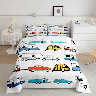 Foto 1 | Foto 1 | Juego de Ropa de Cama Erosebridal Happy Camping Queen Con Edredón - Venta Internacional