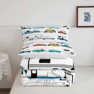 Foto 5 | Foto 5 | Juego de Ropa de Cama Erosebridal Happy Camping Queen Con Edredón - Venta Internacional