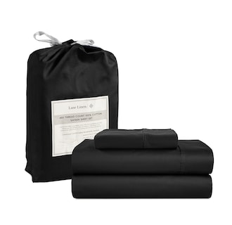 Foto 1 | Foto 1 | Juego De Sábanas Lane Linen De 450 Hilos, 100% Algodón, Color Negro - Venta Internacional.