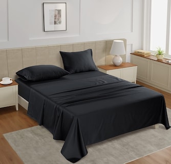 Foto 2 | Foto 2 | Juego De Sábanas Lane Linen De 450 Hilos, 100% Algodón, Color Negro - Venta Internacional.