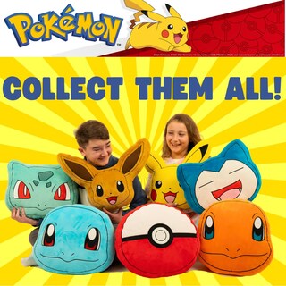 Foto 6 | Foto 6 | Almohada Decorativa De Peluche Franco Pokemon Pokeball Anime - Venta Internacional.