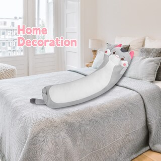 Foto 5 | Foto 5 | Almohada Corporal Mewaii Long Cat Plush Kids Grey Cat 70 Cm - Venta Internacional.