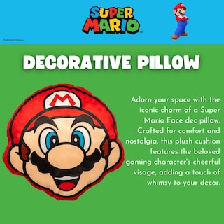 Foto 2 | Foto 2 | Almohada Decorativa Franco Super Mario Soft Plush 40 Cm - Venta Internacional.