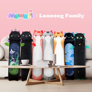 Foto 7 | Foto 7 | Almohada Corporal De Felpa Con Forma De Gato Mewaii Long Cat, 110 Cm, Gris, Para Novia - Venta Internacional.