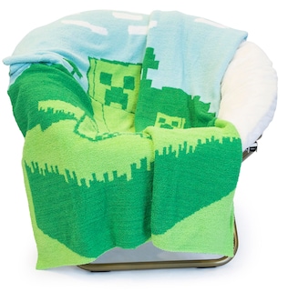 Foto 1 | Foto 1 | Manta Jay Franco Minecraft Creeper, Tejida Con Plumas, 50 X 60 - Venta Internacional.