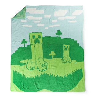 Foto 3 | Foto 3 | Manta Jay Franco Minecraft Creeper, Tejida Con Plumas, 50 X 60 - Venta Internacional.
