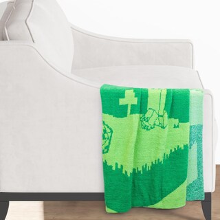 Foto 6 | Foto 6 | Manta Jay Franco Minecraft Creeper, Tejida Con Plumas, 50 X 60 - Venta Internacional.