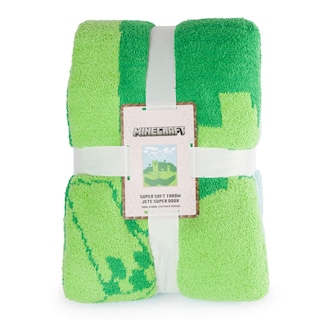 Foto 7 | Foto 7 | Manta Jay Franco Minecraft Creeper, Tejida Con Plumas, 50 X 60 - Venta Internacional.