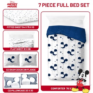 Foto 3 | Foto 3 | Juego De Ropa De Cama Jay Franco Disney Mickey Mouse, Tamaño Completo, 7 Piezas - Venta Internacional.